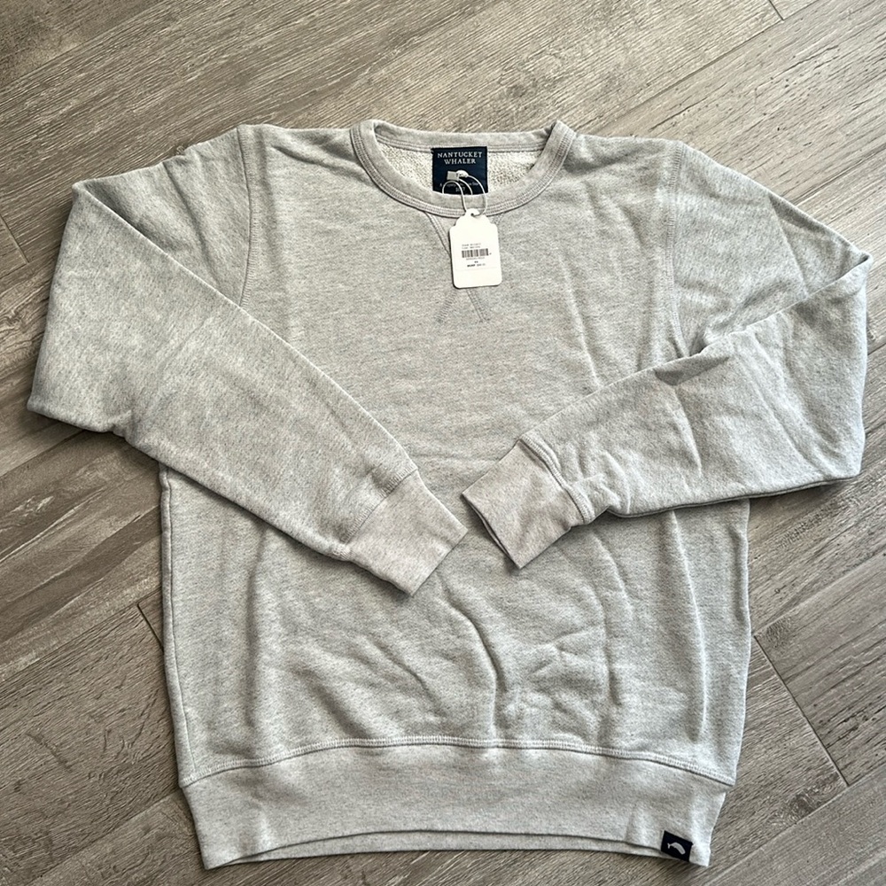 NANTUCKET WHALER MENS LONG SLEEVE CREW NECK SWEATSHIRT SZ XS NWT FREE SHIPPING
